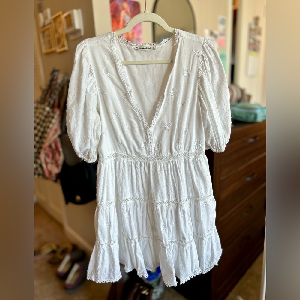 Abercrombie & Fitch White Mini Dress
